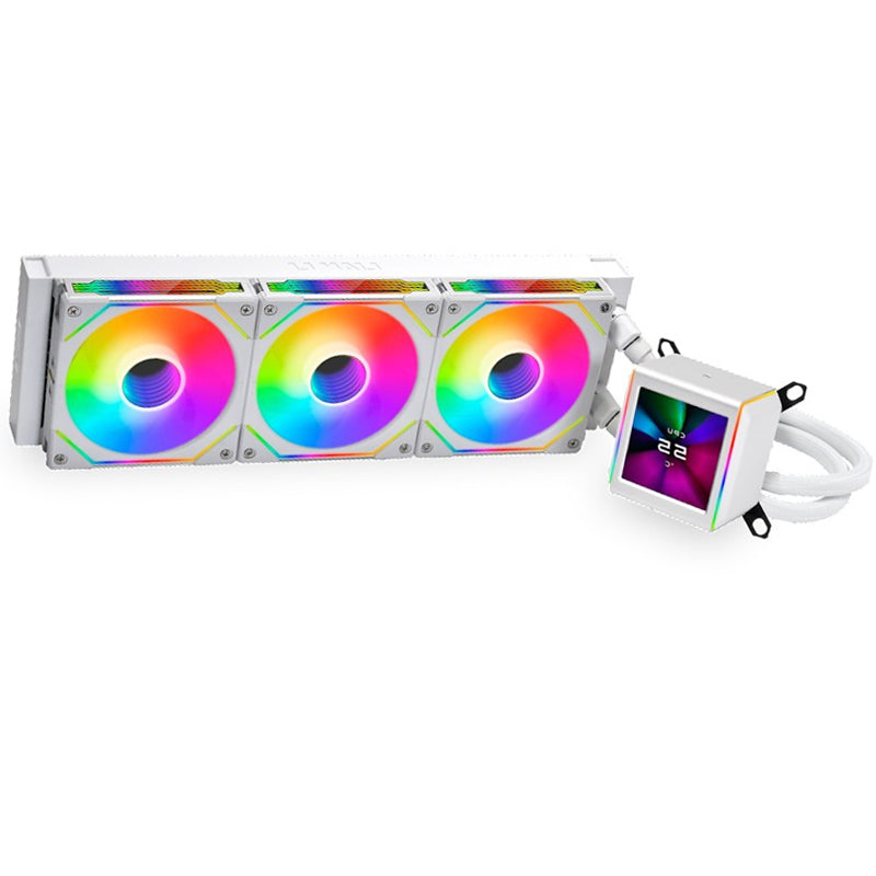 LIAN LI GALAHAD II LCD SL-INF 360mm ARGB Liquid CPU Cooler With 2.88 LIAN LI GALAHAD II LCD SL-INF 360mm ARGB Liquid CPU Cooler With 2.88